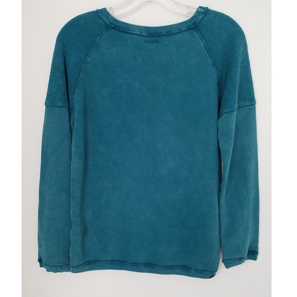 INSIGHT turq tribal decal washed-out sweatshirt 2 - Picture 5 of 5